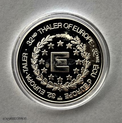 Thaler of Europe 32 - 1986 *** SILVER PROOF *** VERY RARE