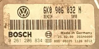ΕΓΚΕΦΑΛΟΣ SEAT IBIZA 1.0 8v 2001 / BOSCH 6K0 906 032 N / AH / AC-thumb-2