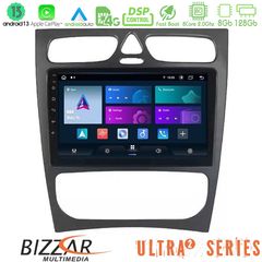 MEGASOUND - Bizzar Ultra Series Mercedes C Class (W203) 8core Android13 8+128GB Navigation Multimedia Tablet 9"