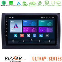 MEGASOUND - Bizzar Ultra Series Fiat Stilo 8core Android13 8+128GB Navigation Multimedia Tablet 9"