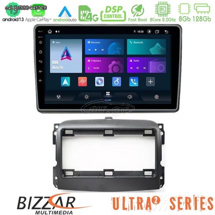 MEGASOUND - Bizzar Ultra Series Fiat 500L 8core Android13 8+128GB Navigation Multimedia Tablet 10"