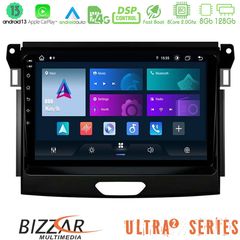 MEGASOUND - Bizzar Ultra Series Ford Ranger 2017-2022 8core Android13 8+128GB Navigation Multimedia Tablet 9"