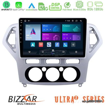 MEGASOUND - Bizzar Ultra Series Ford Mondeo 2007-2010 Manual A/C 8core Android13 8+128GB Navigation Multimedia Tablet 10"