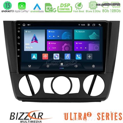 MEGASOUND - Bizzar Ultra Series BMW 1Series E81/E82/E87/E88 (MANUAL A/C) 8core Android13 8+128GB Navigation Multimedia Tablet 9"