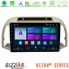 MEGASOUND - Bizzar Ultra Series Nissan Micra K12 2002-2010 8core Android13 8+128GB Navigation Multimedia Tablet 9"