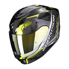 ΚΡΑΝΟΣ ΜΗΧΑΝΗΣ SCORPION EXO-391 HAUT BLACK SILVER NEON YELLOW