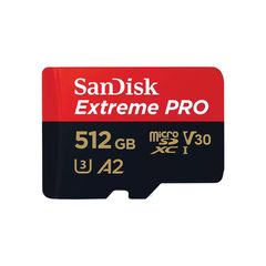 SanDisk microSDXC          512GB Extreme Pro A2 C10 V30 UHS-I U3