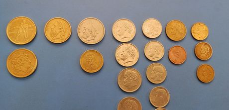 26 συλλεκτικά νομίσματα δραχμών από 1978 έως 1999