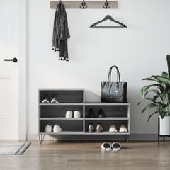 Παπουτσοθήκη Γκρι Sonoma 102x36x60 εκ. από Επεξεργασμένο Ξύλο 831394