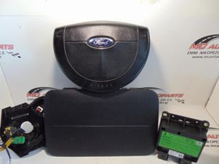 Αερόσακος Set FORD FIESTA (2002-2008) Οδηγού 2 μπρίζες,συνοδηγού,ταινία,εγκέφαλος airbag