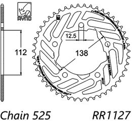 σετ αλυσιδογραναζα RYNO HN-593 HONDA CBF 600 N PC38 04-07