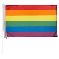 Flag Pride 90 x 60 cm With Plastic Stick-thumb-3