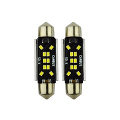 Λάμπες 10 Led Canbus Σωληνωτή 41mm C5W 600485-100452-100287 2Τμχ