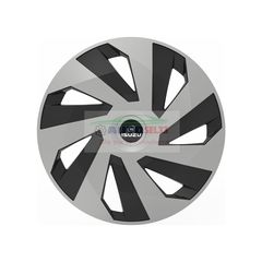 Τάσια Τροχών Αυτοκινήτου Versaco Vector Ασημί/Μαύρο- 14'' με σήμα Isuzu Σετ 4τμχ.