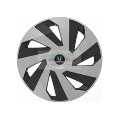 Τάσια Τροχών Αυτοκινήτου Versaco Vector Ασημί/Μαύρο- 15'' με σήμα Honda Σετ 4τμχ.