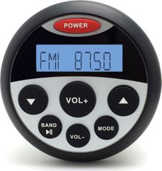 Hasda MP3 Player 89mm - 12V - 4X25W Με Ραδιοφωνο / Usb / Bluetooth (ΑΔΙΑΒΡΟΧΟ/ΣΤΡΟΓΓΥΛΟ/ΜΑΥΡΟ)