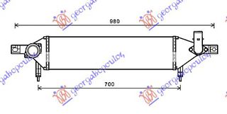 Ψυγειο INTER. 1,6 Dci (610x160x64) ΚΙΝΗΤ. R9M Nissan Qashqai 10-13 - 576006210