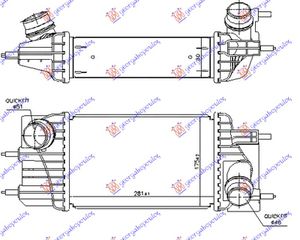 Ψυγειο Intercooler 1.5 Dci Πετρελαιο (281x175x80) Διαγωνια Κολαρα Κουμπωτα Nissan Juke 15-19 - 577106220