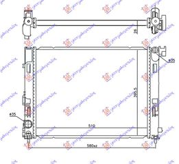 Ψυγειο Νερου 1.0 Βενζινη (510x395x26) Nissan Juke (F16) 19- - 577206310