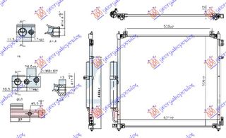 Ψυγειο A/C 3.0D Πετρελαιο (595x570x12) Land Rover Discovery 5 16- - 692106410