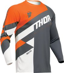 Μπλούζα MX THOR Sector Checker Jersey Γκρι/Πορτοκαλί