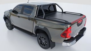 Μαύρο ματ ανοξείδωτο Roll bar δύο σκελών (RB 407 INOX BLACK) Toyota Hilux (Revo) '07-2016->