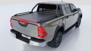 Μαύρο ματ ανοξείδωτο Roll bar δύο σκελών (RB 407 INOX BLACK) Toyota Hilux (Revo) '07-2016->-thumb-1