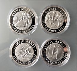 GERMANY Olympic Games 1994 LILLEHAMMER ***SILVER PROOF*** (4 ΝΟΜΙΣΜΑΤΑ)