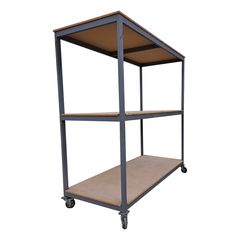 Ράφι Μεταλλικό Τροχήλατο Διπλό 287x122x283cm