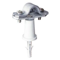 Στήριγμα αγωγών WIRE SUPPORT Φ16mm St/tZn mε πλαστικό PA μακρύ L36 αποστάτη για χρήση σε τοιχοποιία ,μπετό & εξωτ/κούς χώρους
