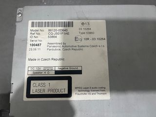 ΕΡΓΟΣΤΑΣΙΑΚΟ RADIO CD/USB/AUX ΤΟΥΟΤΑ YARIS 2011-thumb-1