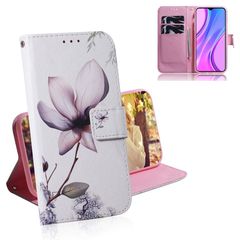 Θήκη Xiaomi Redmi 9 OEM Rare Flower με βάση στήριξης, υποδοχές καρτών και μαγνητικό κούμπωμα Flip Wallet από συνθετικό δέρμα και TPU