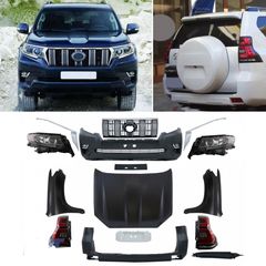 Full Body Kit Facelift Conversion Toyota Land Cruiser Prado FJ150 Retrofit Assembly (2010-up) to (2018-up) Model