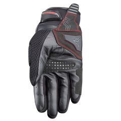 Γάντια Nordcode Air Tech-r EN 13594 μαύρο-κόκκινο+δερμα-thumb-1