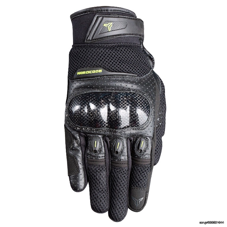 Γάντια Nordcode Air Tech-r EN 13594 μαύρο-fluo+δερμα
