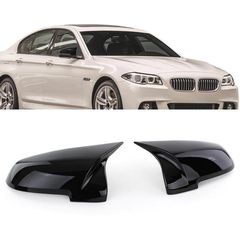 Καπάκια Καθρεφτών Για Bmw 5 F10 / F11 LCI (Facelift), 6 F06, F12, F13, 7 F02, F03, F04, 14-18 M4 Look Γυαλιστερό Μαύρο 2 Τεμάχια