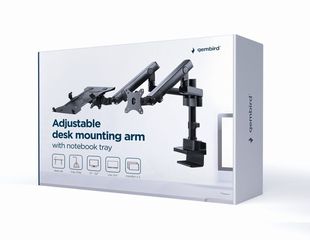 Gembird MA-DA3-02 monitor mount / stand 81.3 cm (32") Desk Black