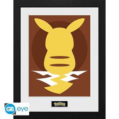 POKEMON - Framed print Pikachu Silhouette 25 (30x40) / Fan Shop and Merchandise