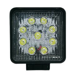 Προβολέας LED Εργασίας Τετράγωνος 27W 10-30V 3780lm 30° Αδιάβροχος IP65 Ψυχρό Λευκό 6000k GloboStar 10000