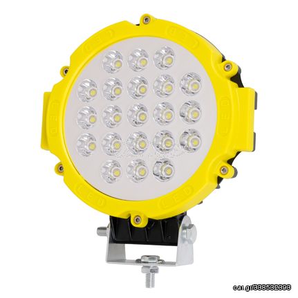 GloboStar® 85411 PRO Series Προβολέας Εργασίας Κίτρινος - Working Light για Αυτοκίνητα & Φορτηγά LED CREE XBD 63W 6300lm DC 10-30V Αδιάβροχος IP65 Ψυχρό Λευκό 6000K