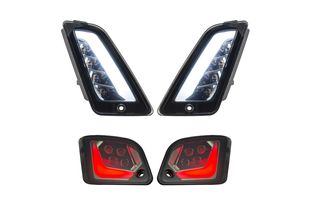 ΣΕΤ ΦΛΑΣ ΜΠΡΟΣ/ΠΙΣΩ LED ΦΙΜΕ ΓΙΑ VESPA GTS 2014-2022