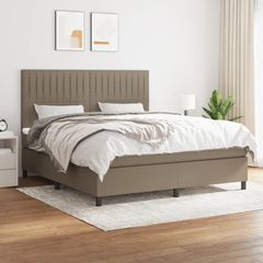 ΚΡΕΒΑΤΙ BOXSPRING ΜΕ ΣΤΡΩΜΑ TAUPE 160X200 ΕΚ. ΥΦΑΣΜΑΤΙΝΟ 3141949