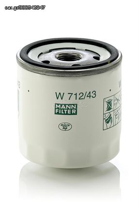 Φ/Λ FORD FIESTA 1.3 W712/2 MANN-FILTER W 712/43