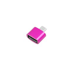 Μετατροπέας - Αντάπτορας από Micro USB σε USB-A Θηλυκό TR-2017 Ροζ