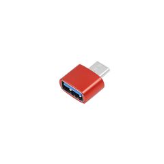 Μετατροπέας - Αντάπτορας από Type-C σε USB-A Θηλυκό TR-2016 Κόκκινο