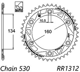 σετ αλυσιδογραναζα RYNO HN-855 CBR RR 1000 8 9 A - G Firebalde SC59A 08-16