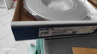 σετ εμπροσθιες δισκοπλακες (coated) ΟΕΜ , BMW E36 , Ζ3 , 5 μπουλονια , κωδικος : 34116757750 , BMW E36 front 34116757751