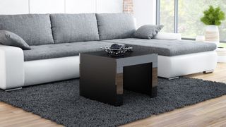 coffe table TESS SQUARE black/black DIOMMI CAMA-TESS-KWADRAT-CZ/CZ LISTWA DIOMMI60-20050