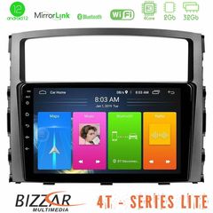 Bizzar 4T Series Mitsubishi Pajero 2008-2009 4core Android12 2+32GB Navigation Multimedia Tablet 9"