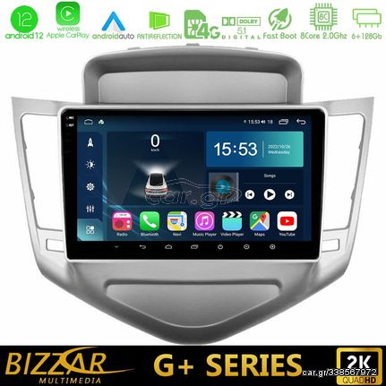 Bizzar G+ Series Chevrolet Cruze 2009-2012 8core Android12 6+128GB Navigation Multimedia Tablet 9"